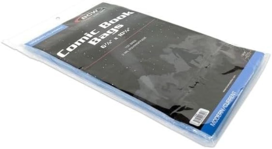 100 Acid-Free Comic Book Bags | Crystal Clear Protection for Current Issues