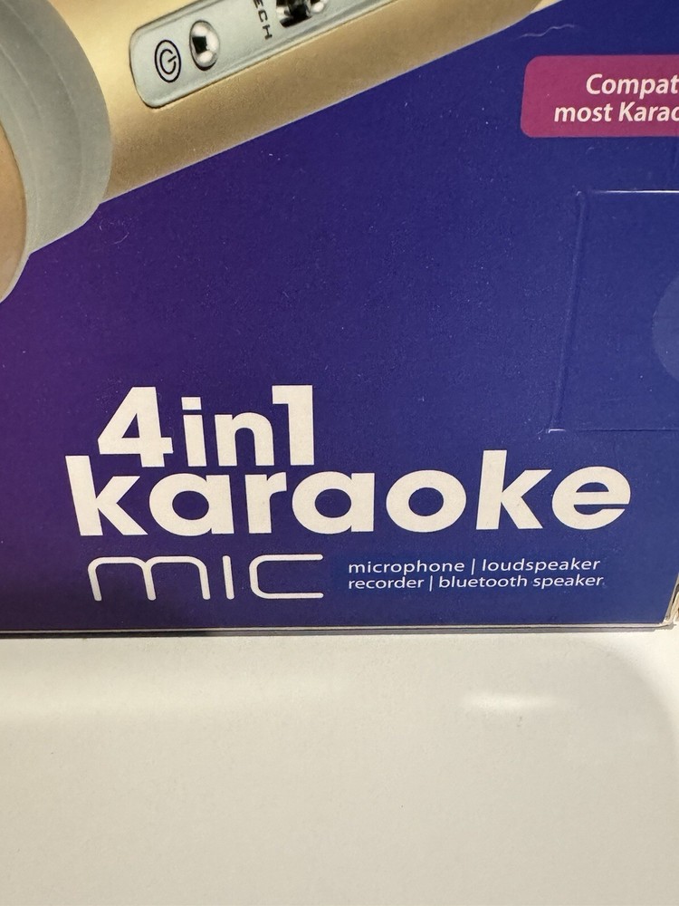 Coby Bluetooth 4 In 1 Karaoke Mic Loud Speaker Recorder