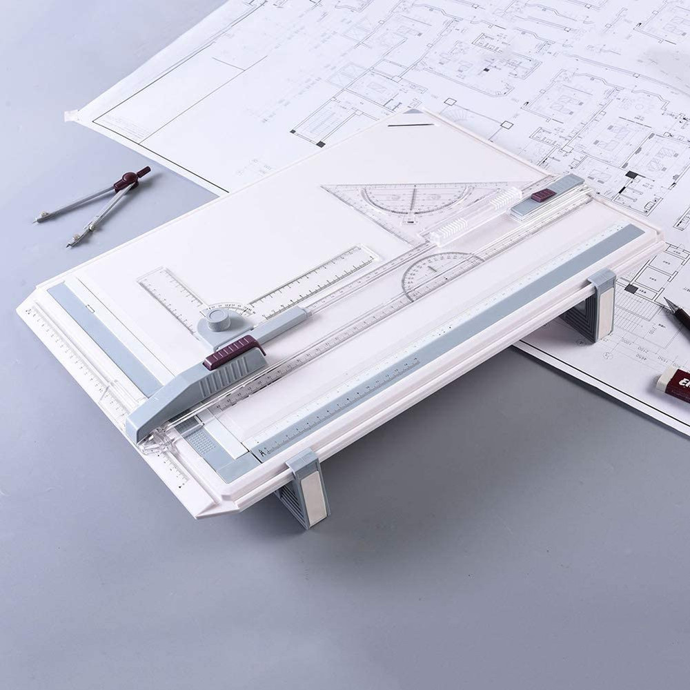 Drawing Table Board, Adjustable Measuring System Angle Parallel Motion Drawing