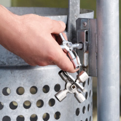 Knipex Control Cabinet Key Multifunctional TwinKey 8 Arm Version 001101 Twin Key