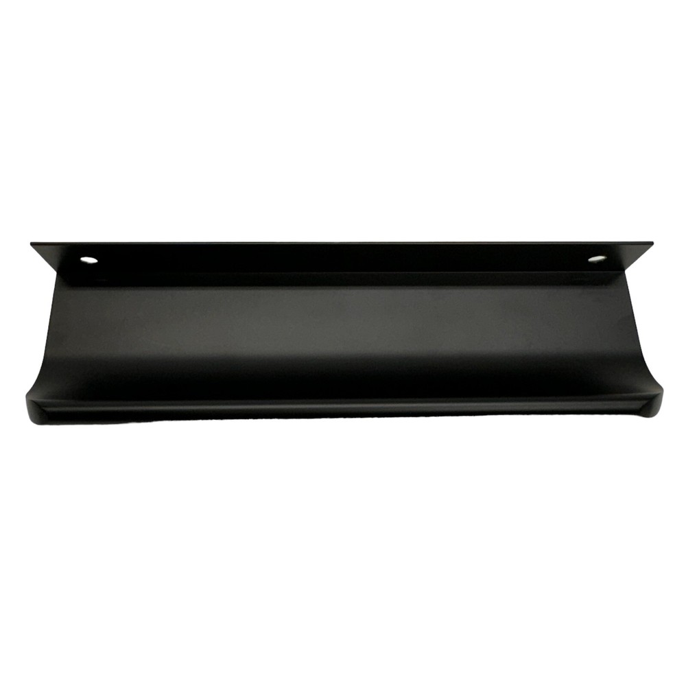 Matte Black Finger Edge Pull 6" Kitchen Cabinet Door Handle Back Mount Drawer
