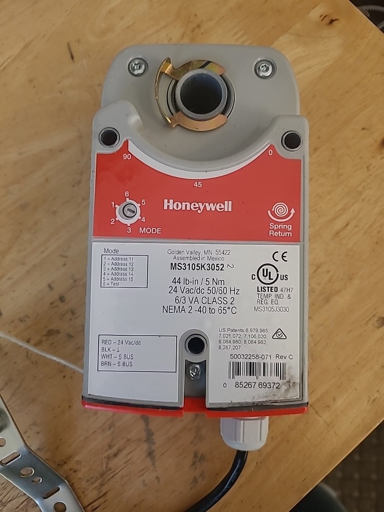 Honeywell MS3105K3052 Damper Actuator Economizer Controller