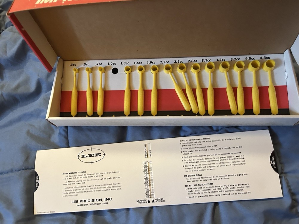 2 Lee Precision Powder Measure Kit