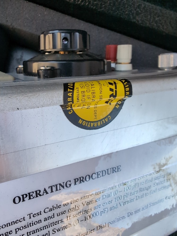 Drexelbook Portable Calibration System Capacitance Box Model Number 401 1820...