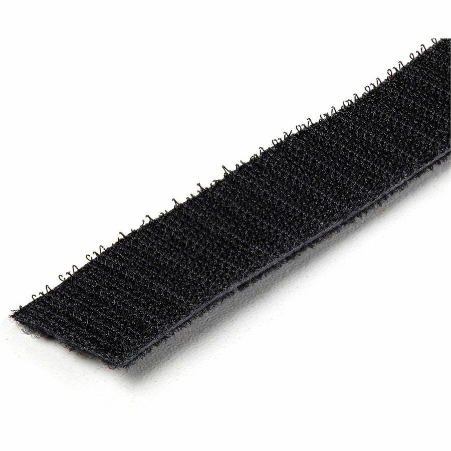 StarTech HKLP100 100ft Hook-and-Loop Cable Tie Black