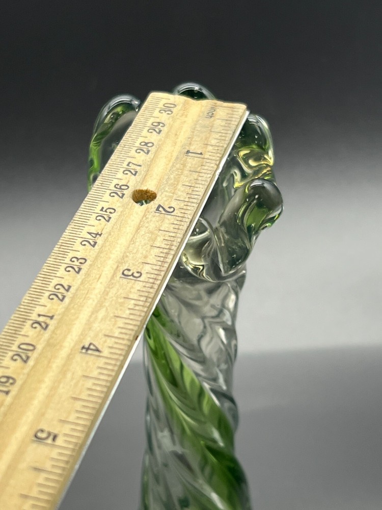 Pulled Art Glass vase Swung Glass