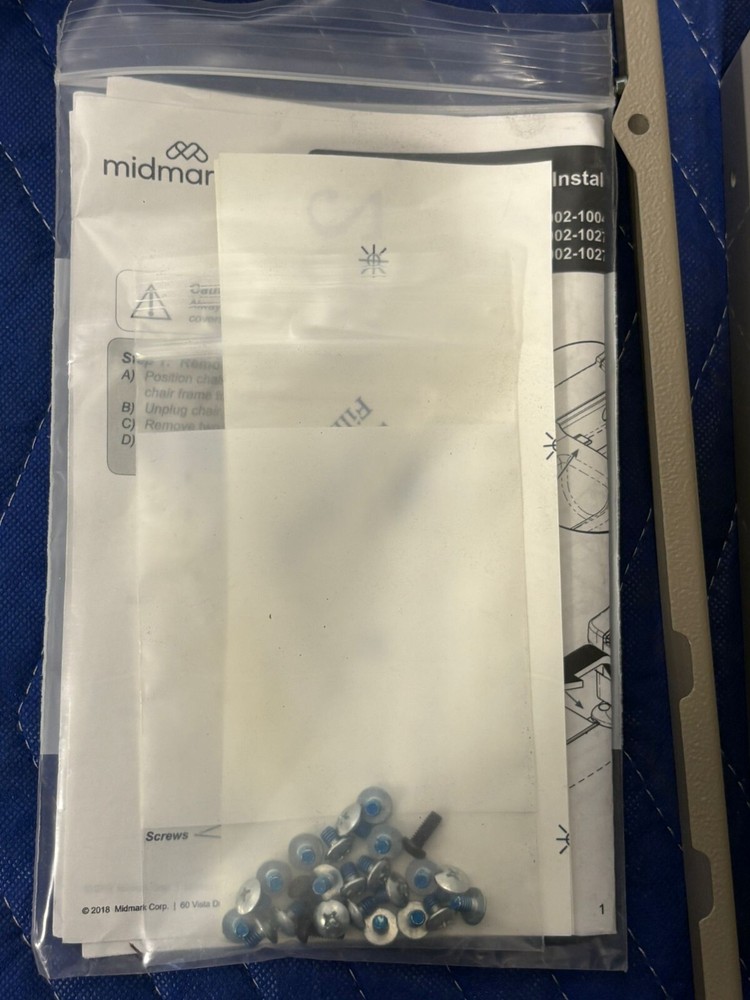 Midmark 626 Exam Table Shroud Assembly Installation Kit
