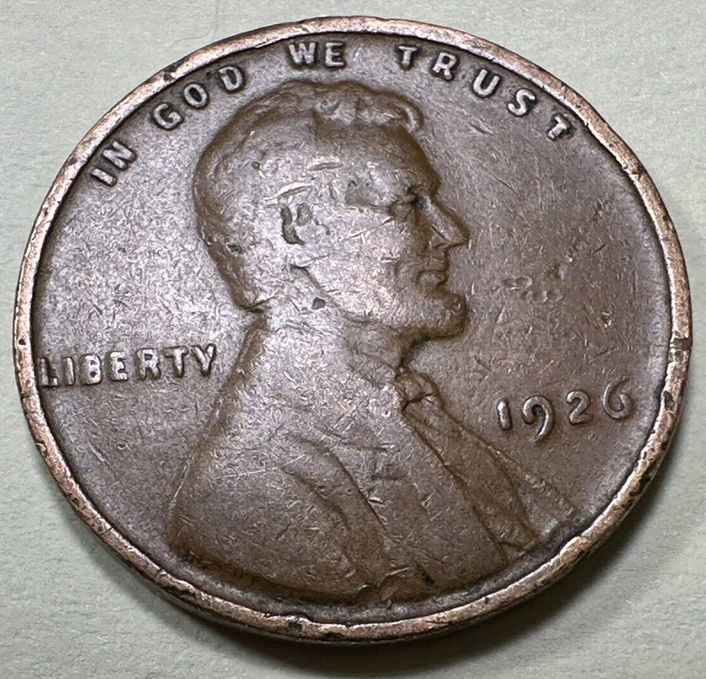 1926 1C Lincoln Cent WHEAT PENNY 5570N