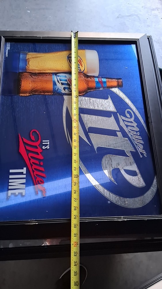 Miller Lite Beer Mirror Sign