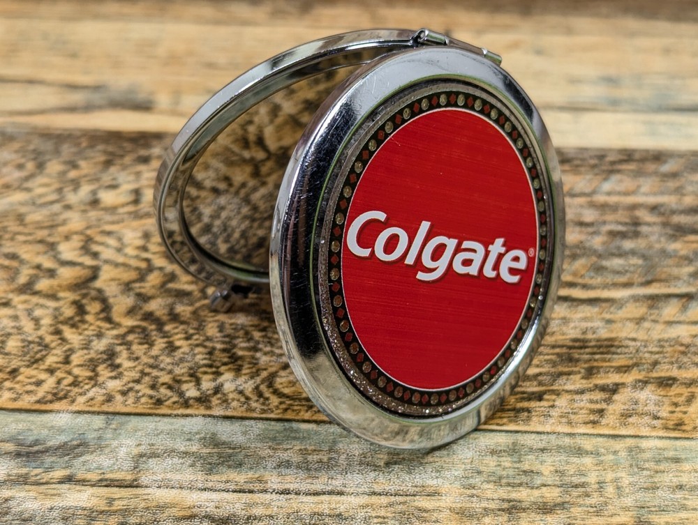 Colgate Folding Metal Hand Mirror