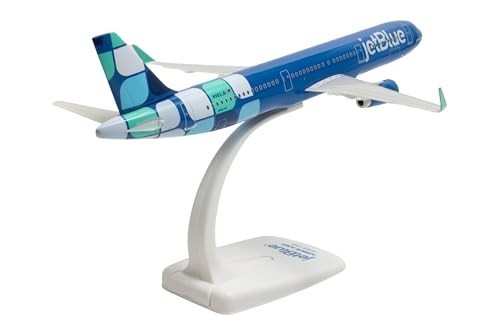SkyMarks Flight JetBlue A321 1/200 Scale Die-Cast Style Injection-Molded Plastic