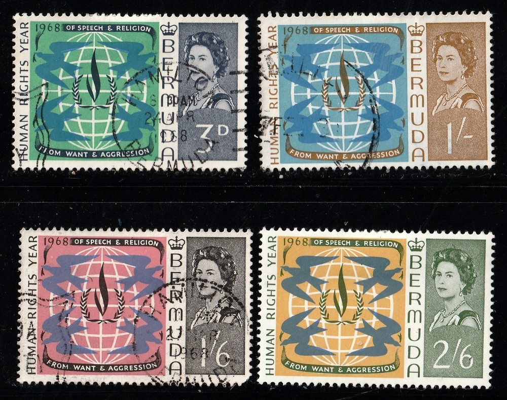 Bermuda        218 - 221         mint & used