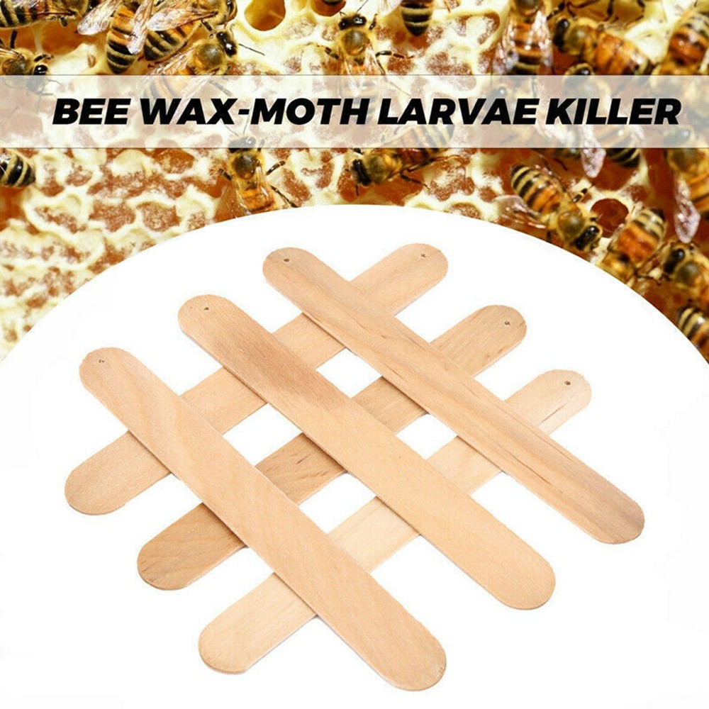 Bee Wax-moth Larvae Killer Wood Strips Beekeeping Pest Control for Beekeeper ?