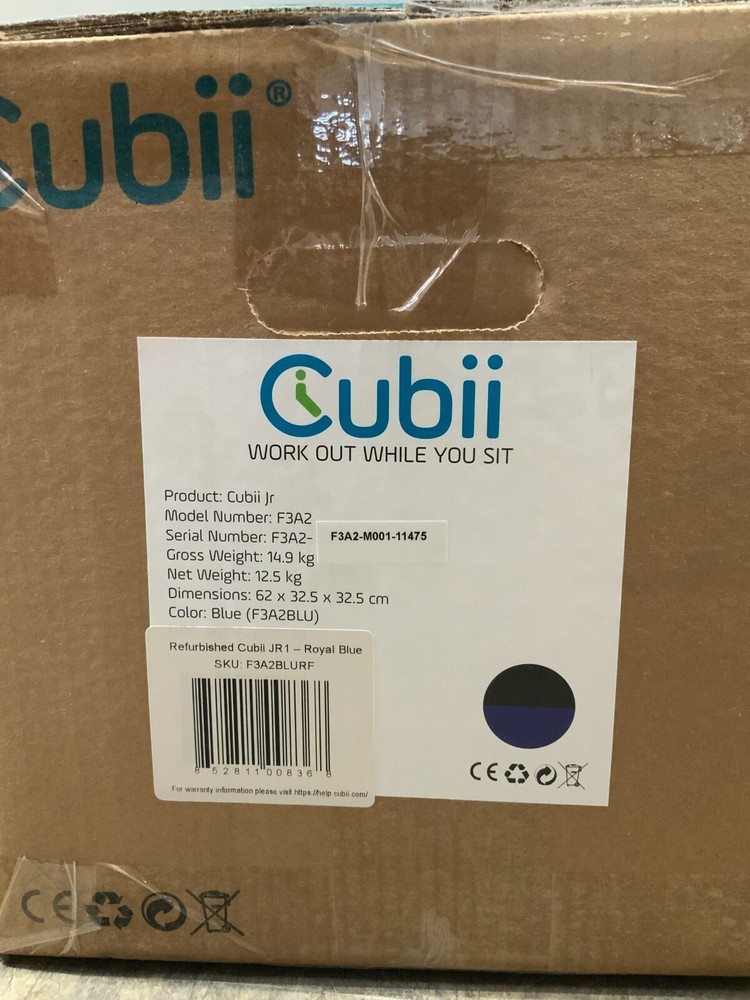 CUBII JR F3A2 Compact Seated Elliptical Blue