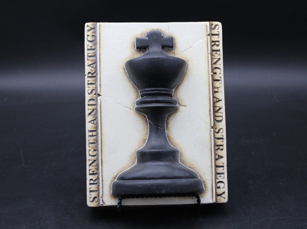 Sid Dickens MEMORY BLOCK Tile T-53 2000 CHESS KING Strength+Strategy Retired 6x8