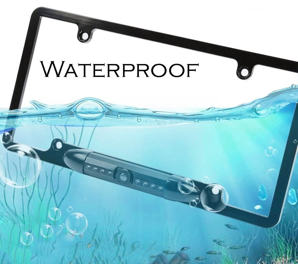 License Plate Frame Mount Rear View Backup Camera for Boss BV9968MB