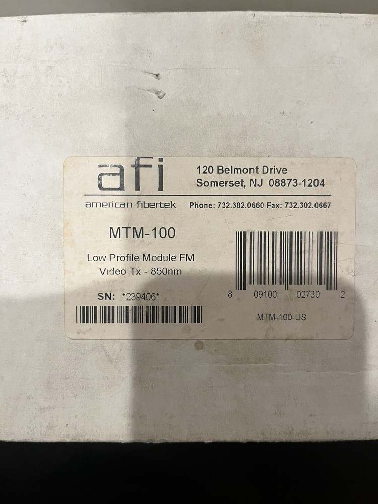 AFI FM Video Transceiver MTM-100 And Receiver MRM-100