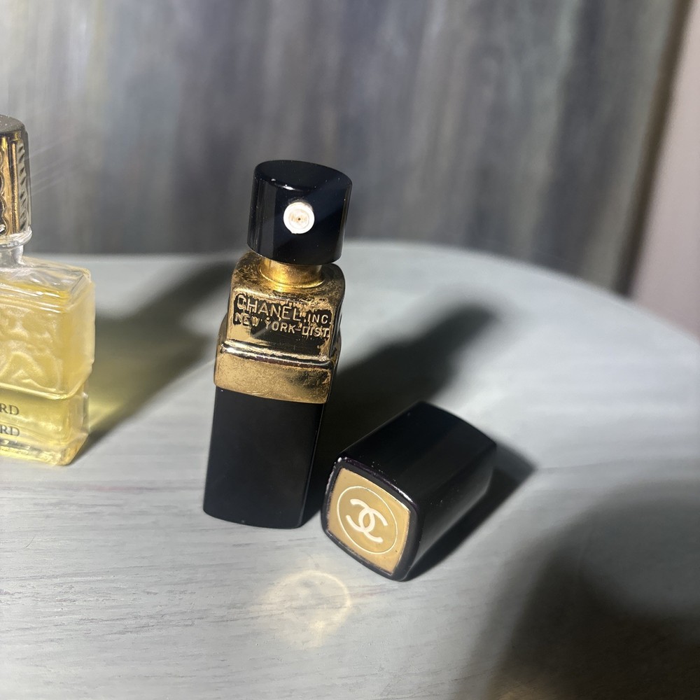 4 Vintage Mini perfume bottles. 3 Never Used, 1 Refil Case/ Bottle Empty.