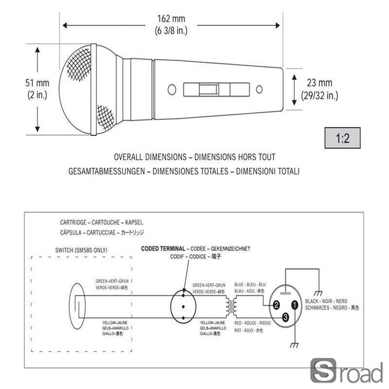Cardioid Dynamic Microphone For Karaoke, Recording, Live Performance