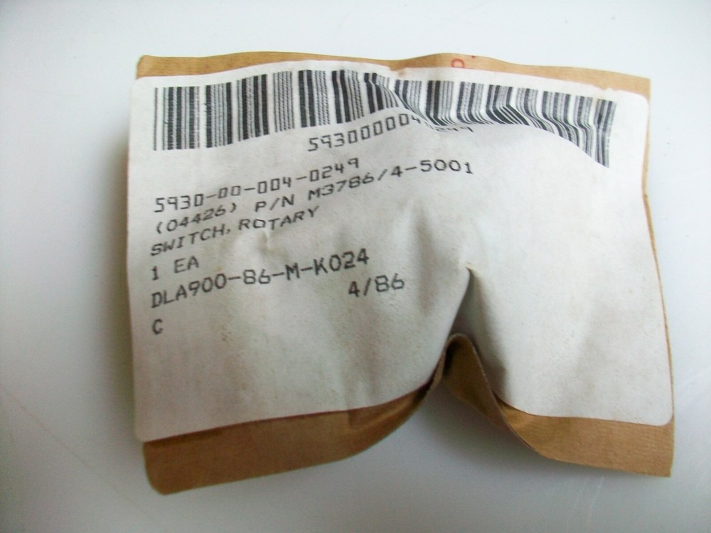 RCL 12 POSITION ROTARY SWITCH 5930-00-004-0249