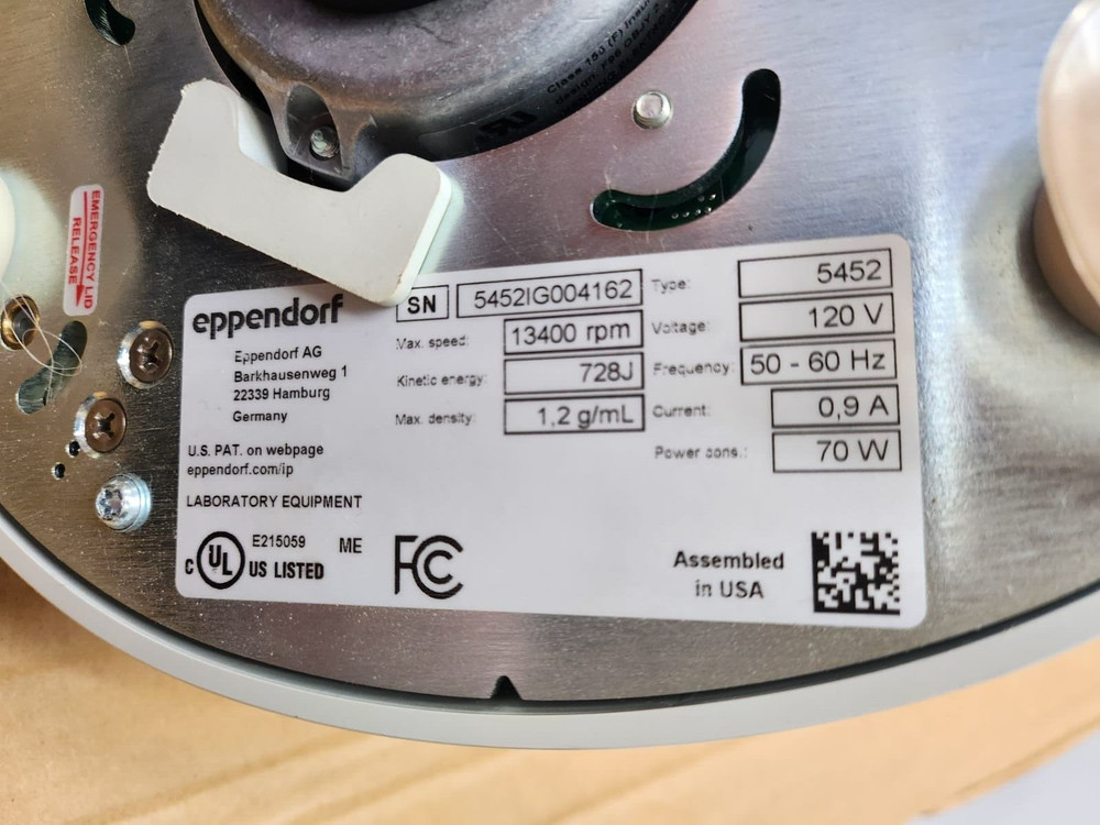 Eppendorf 5452 MiniSpin Microcentrifuge (L3)