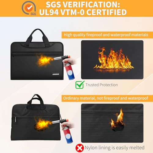 Accordion File Organizer with Lock,Multi-Pockets Fireproof Document Organizer
