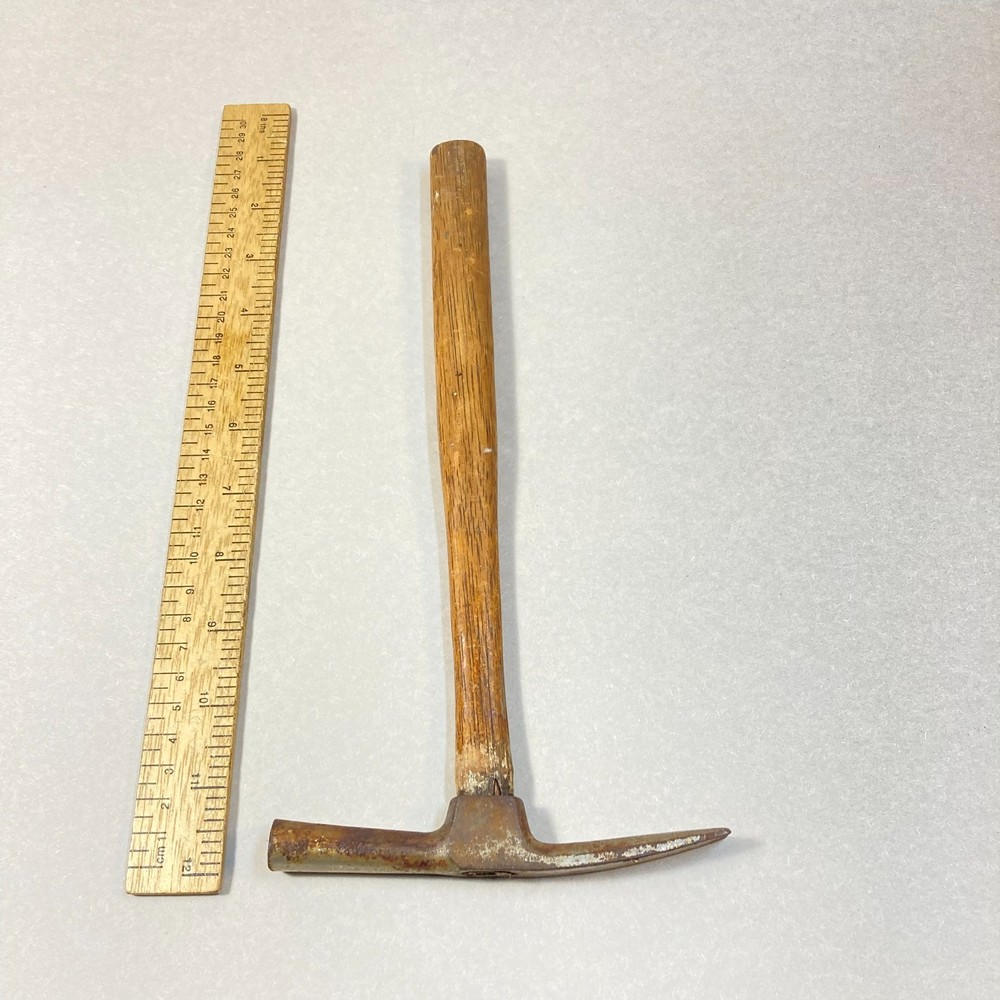 Vintage Hammer Pattern Maker Nail Puller 11" Wood Handle