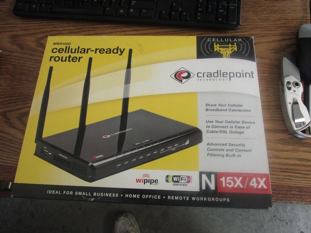 Cradlepoint Technlolgy Model: MBR1000 Wireless Router. Gently Used Stock