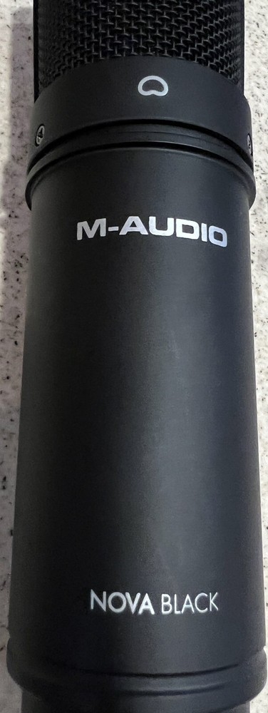 M Audio Nova Black Condensor Microphone W/Padded Carry Case & Sock - SEE PICS