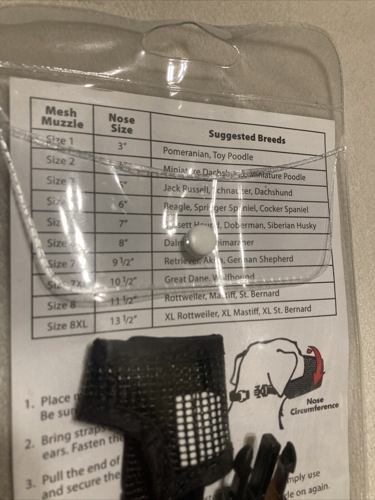 Best Fit Mesh Muzzle- Size 1