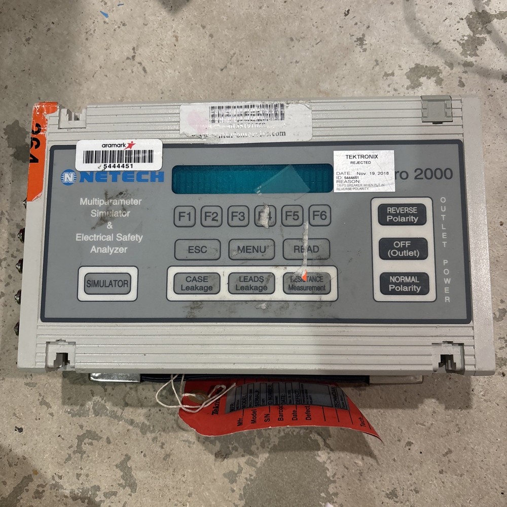 Netech Multi-Pro 2000 Biomed Tester Analyzer Untested As Is!