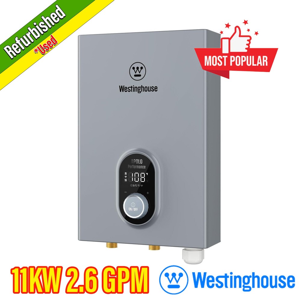 USED* 11kW Tankless Water Heater Electric Instant for WiFi & Amazon Alexa
