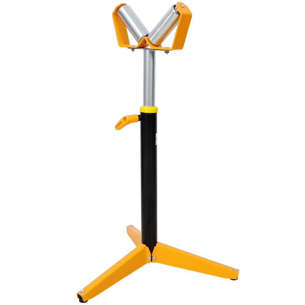 Adjustable V-Shape Roller Stand for Woodworking & Construction