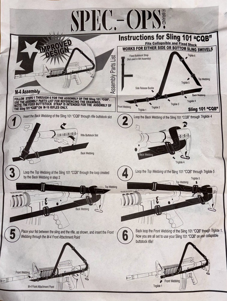 BRAND NEW - SPEC OPS SLING 101 CQB
