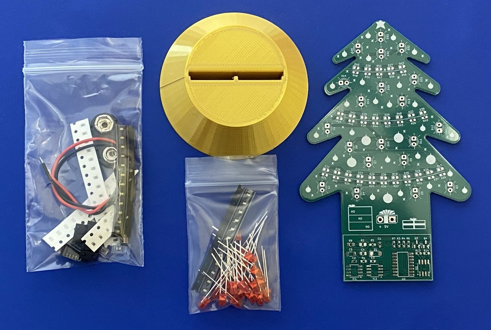 Practice Circuit Board SMD Soldering Kit - Christmas Tree