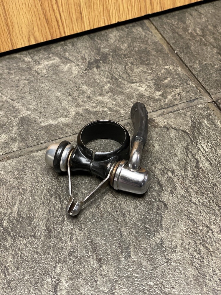 Vintage Dia Compe Seatpost Clamp With Cable Guide Hanger - Quick Release