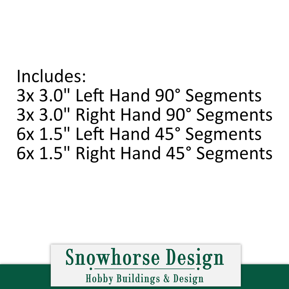 Brick Wall - Curved Segment Pack (HO Scale 1:87)