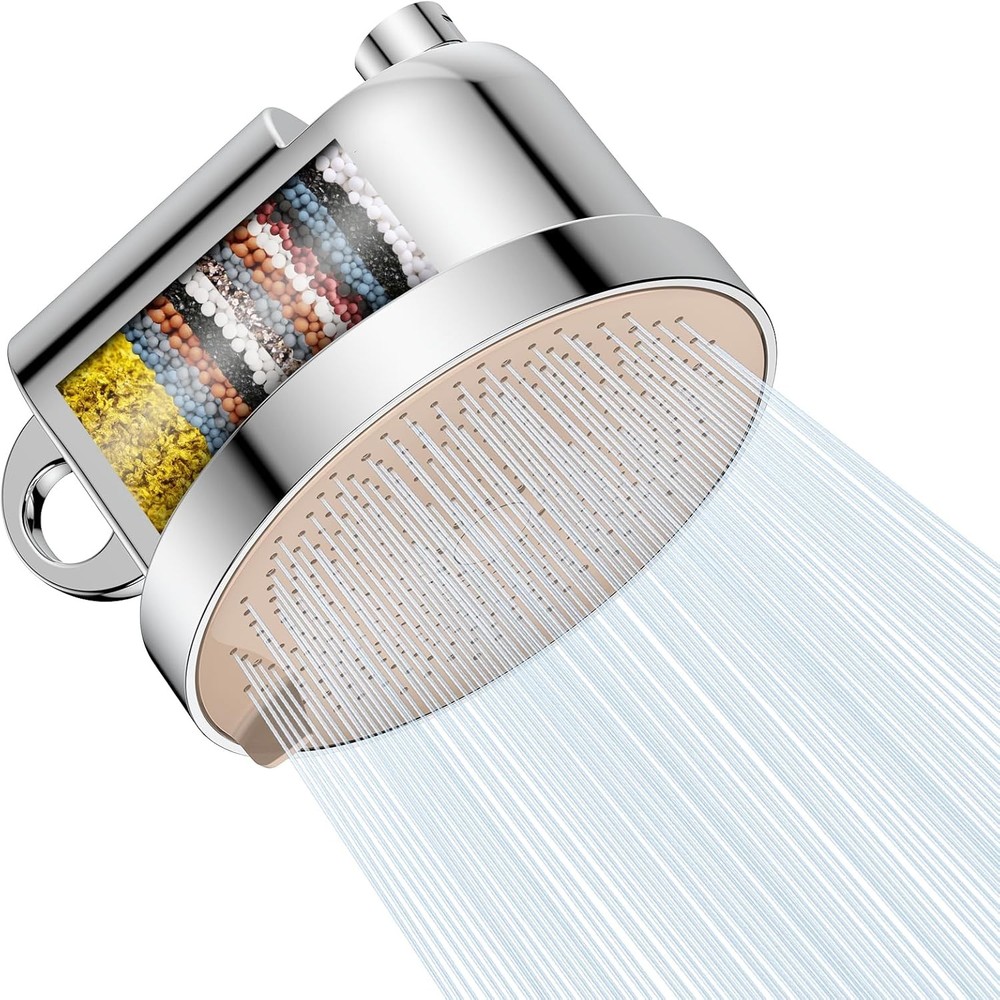 ed Shower Head - 5 Settings High Prure Rain Shower Head