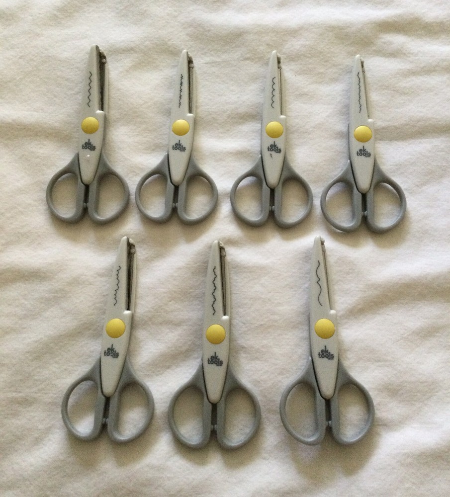 Lot Of 7 EK Tools Decorative Scissors