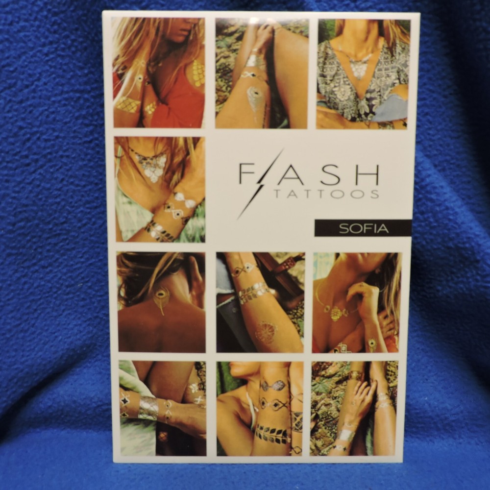 Flash Tattoos Authentic Metallic Temporary Jewelry Inspired Tattoos - Sofia