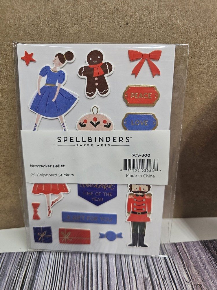 Spellbinders Printed Chipboard Stickers Die-Cuts - Nutcracker Ballet SCS300