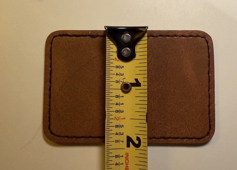 Smith & Wesson Iron on Leather Patch 3” X 2” Custom