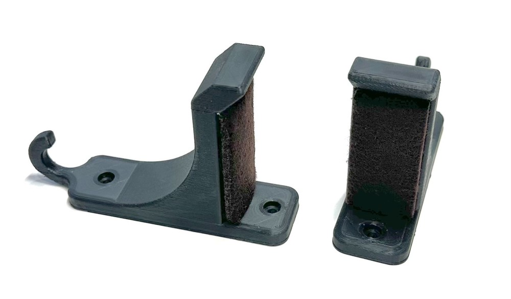 Archery Wall Mount - Universal Bow Display Hanger with Accessory Hook, Black