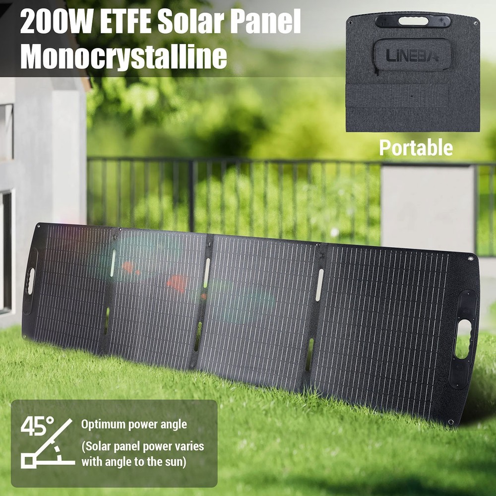 100w - 200w Foldable Solar Panel Portable Solar Charger Rv Camping Solar System