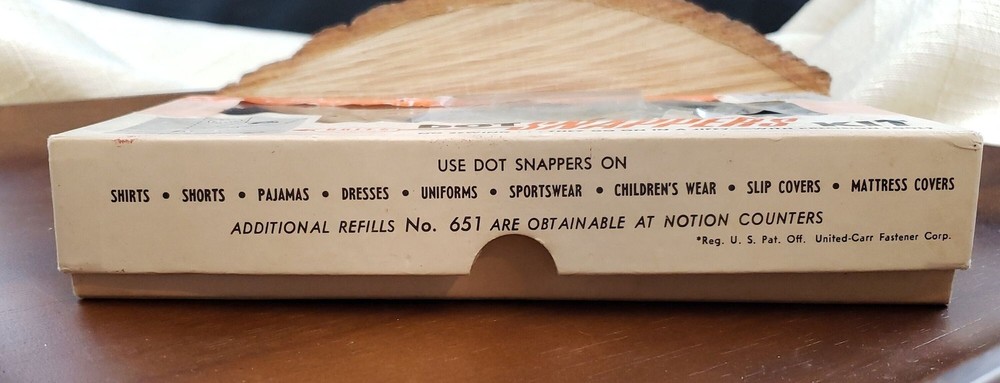 Vintage Dritz Dot Snapper Kit, Art. #650, Original Box, Tools Snaps Instructions