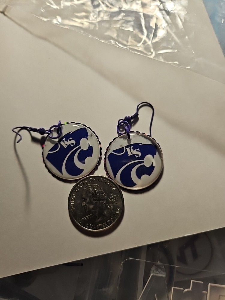 Kansas State Handmade Earrings