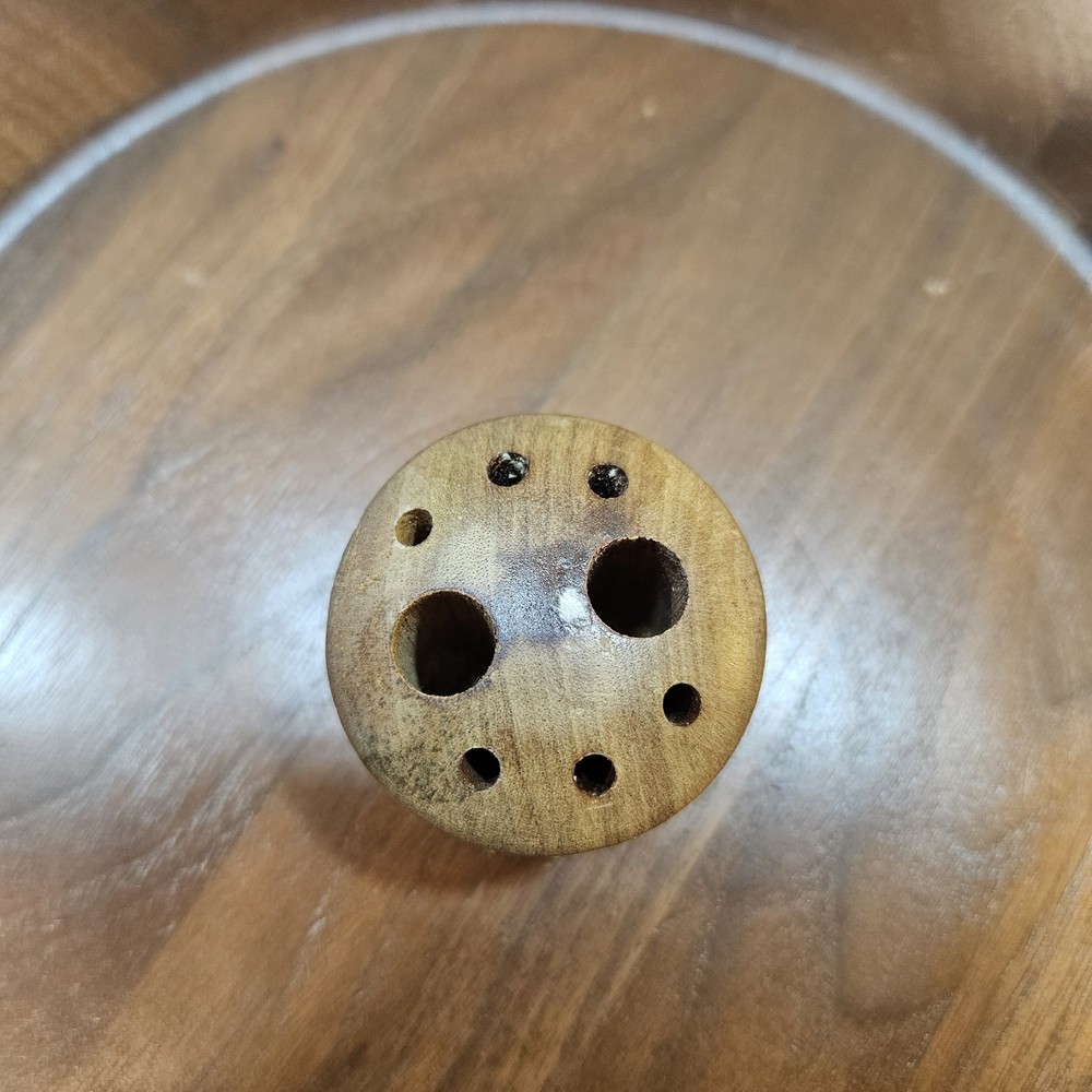 Walnut Nut Bowl 12" With Hole For Tools. Tools Not Included.