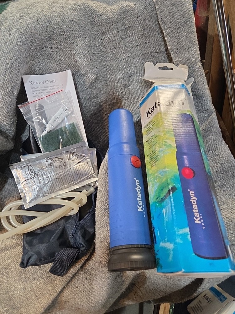 Katadyn Combi Kit. water filter for camping, hiking, etc. Open Box.