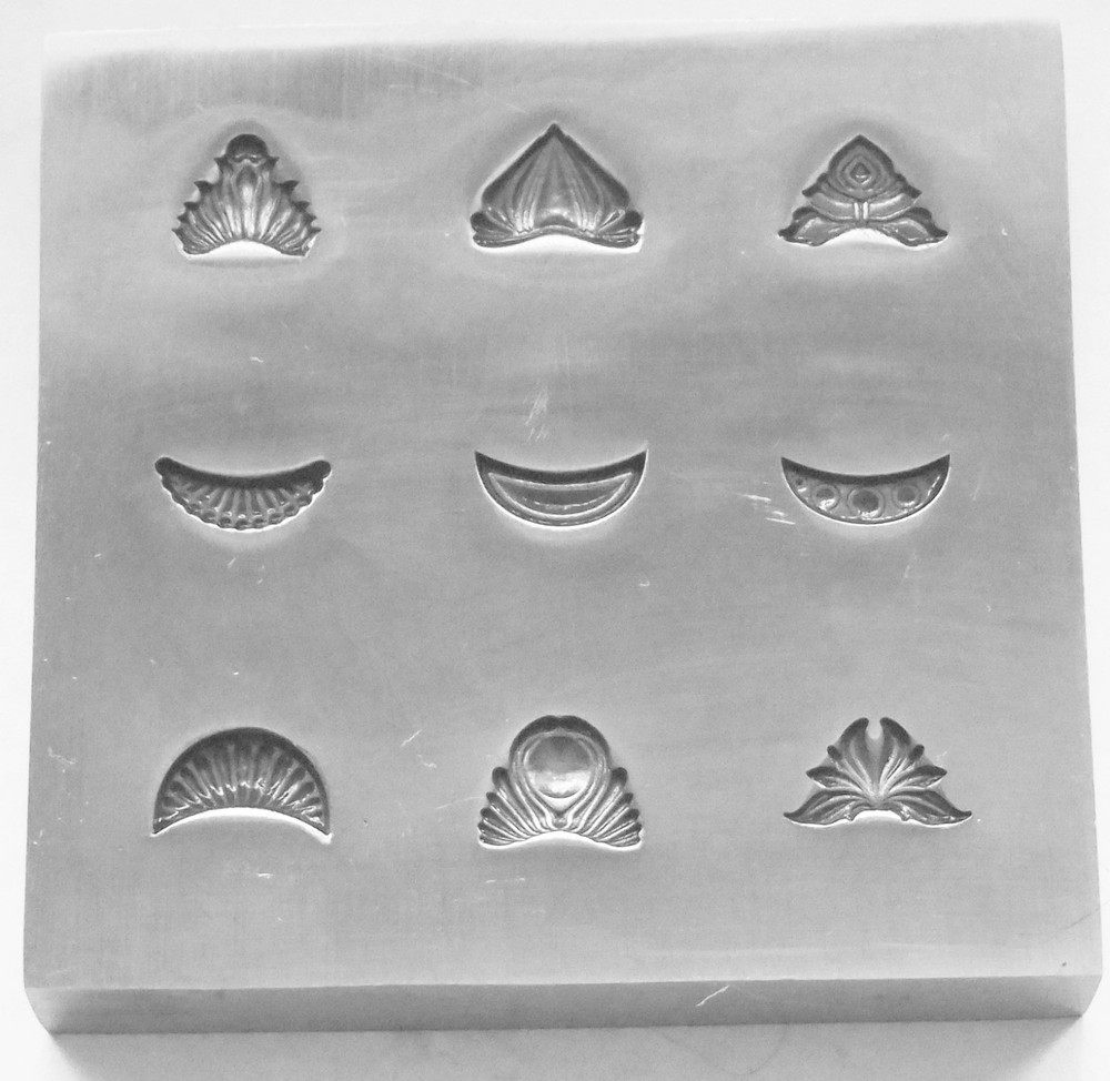 Shot Plate 9 Designs Assorted 2.0 Shapes Impression die | Silversmith Die