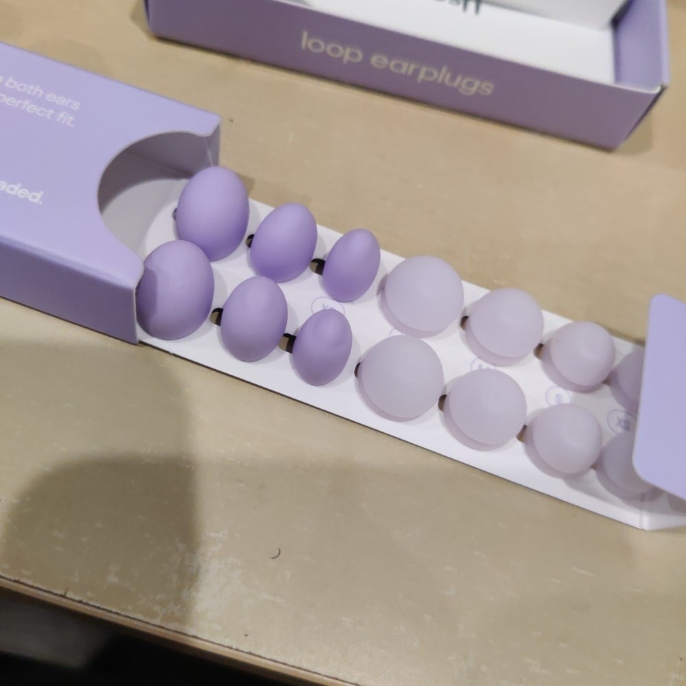 Loop Dream Silicone/Memory Foam Tips Sleeping Comfortable 27dB SNR Lilac
